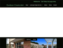 Tablet Screenshot of outdoorcreations.com.au